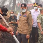 Kepala BNPB Dan Kasad Perkuat Koordinasi Penanganan Karhutla Di Kalteng